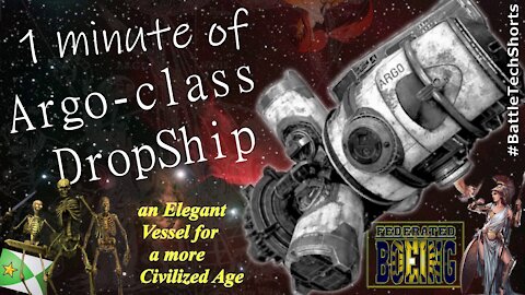 BATTLETECH #Shorts - Argo-class DropShip, an Elegant Vessel for a more Civilized Age