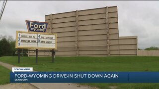 Ford Wyoming drive-in shut down again