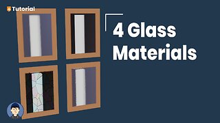 How to make 4 different procedural glass materials in Blender [3.1]