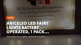 Ariceleo Led Fairy Lights Battery Operated, 1 Pack Mini Battery Powered Copper Wire Starry Fair...