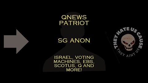 Q News Patriot SG ANON Talks Israel Voting Machines Current Politics and More