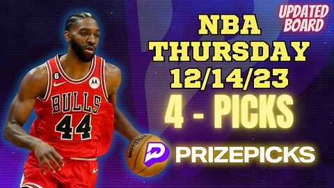 #PRIZEPICKS | BEST PICKS #NBA THURSDAY | 12/14/2023 | TODAY | BEST BETS | #BASKETBALL | PROP BETS