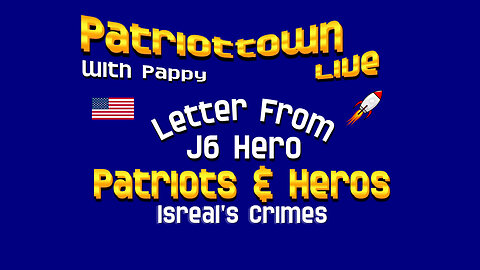 Letter from J6 Hero, Isreal's Crimes