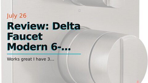 Review: Delta Faucet Modern 6-Setting Integrated Shower Diverter Trim Kit for Delta Shower Syst...
