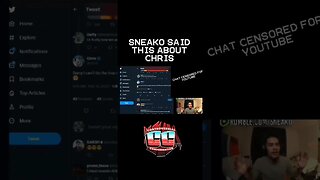 SNEAKO Said This About Chris From @MrBeast #shorts #fyp #sneako