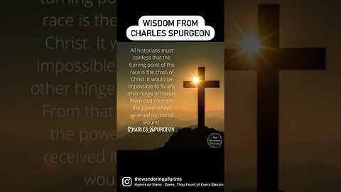 Wisdom from #charlesspurgeon #spurgeon #wanderingpilgrims #reformed #reformedtheology #shorts