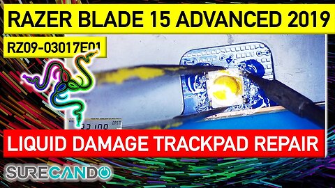 Restoring Razer Blade 15 Advanced 2019 RZ09-0301_ Trackpad Repair after Liquid Damage!