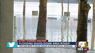 Flooding shuts down area roads