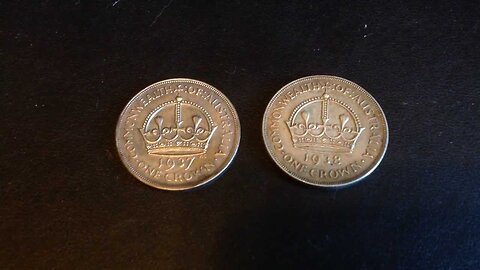 Australia King George VI Silver Crowns