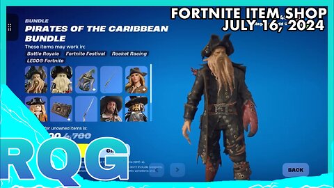 “NEW” PIRATES OF THE CARIBBEAN BUNDLE IS FINALLY HERE! FORTNITE ITEM SHOP (July 16, 2024)