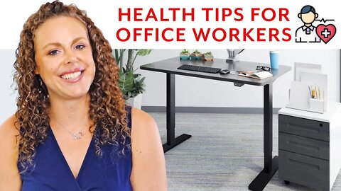 Health Tips for Office Workers! Back Pain, Stress, Standing Desk | Wellness Coach Corrina Rachel