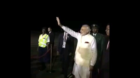 Landed to a lively welcome in #Tanzania. #Africa #narendramodi