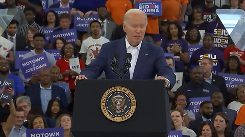 It Took About 30 Seconds Into Biden's Michigan Event For His Brain To Completely Malfunction