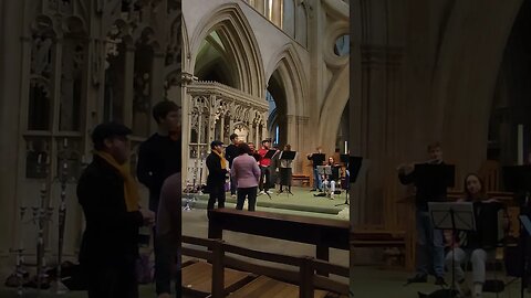 Rehearsal for a night at the Opera Wells Cathedral