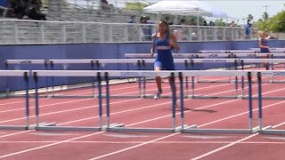 Perez takes 100m hurdles at district meet