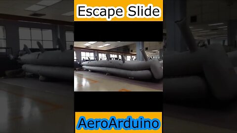 Watch How Escape Slide Shoot in Workshop #Aviaiton #Fly #AeroArduino