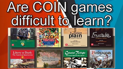 Are COIN games difficult to learn?