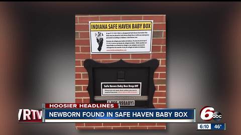 Newborn left in 'baby box' at Indiana fire station