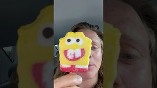 SpongeBob Popsicle PERFECT POP!!!😱💥🍦 #spongebob #icecream #popsicle #perfectpop #candy #cartoon