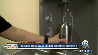 Highland Elementary School in Lake Worth Beach increases recycling