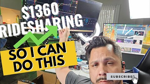 $1360 ridesharing Uber and lyft | hopefully finding a way out in daytrading