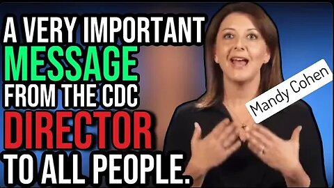 CDC Director Dr. Mandy Cohen has a message for all of us.