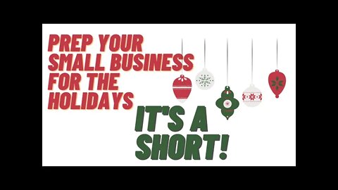 Prep Your Small Business For Holiday Sales!