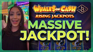 MASSIVE Jackpot 😱 My Biggest Win Ever! On Whales Of Cash Slot Machine!