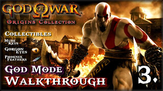God of War [PS3] - Walkthrough / God Mode 100% / All Muse Keys & Upgrades (Part.3)