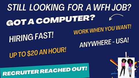 Got Equipment?? Need a WORK FROM HOME JOB???