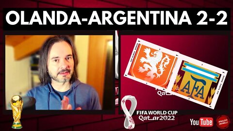 OLANDA-ARGENTINA 2-2 poi i rigori premiano GIUSTAMENTE Messi e compagni. Olanda deludente