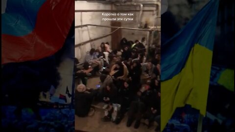 Civilians of Ukraine are forced to hide in the subway in basements