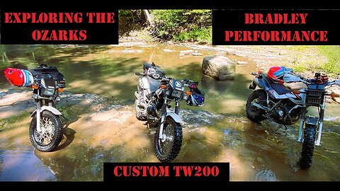 Trail Riding the Ozarks with Bradley Performance Products - TW200