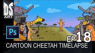 Cartoon Cheetah Part 18 Timelapse