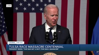 President Biden addresses Tulsa Race Massacre centennial