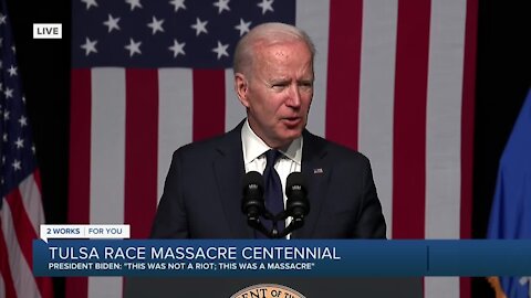 President Biden addresses Tulsa Race Massacre centennial