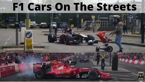 F1 Cars On The Streets 🏎 | FIA Ferrari Scuderia Ferrari, F1 | Classic Formula 1 | London F1🏎