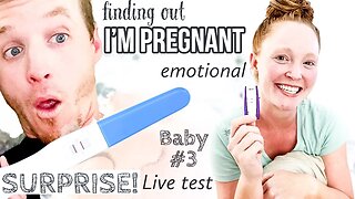 Finding Out I AM PREGNANT | SHOCKED *Emotional Video* with HUSBAND | Live Pregnancy Test