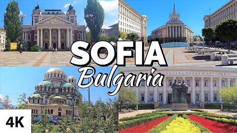 Sofia, Bulgaria Walking City Tour (4K)