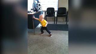 Amazing Tot Boy Shows His Karate Moves