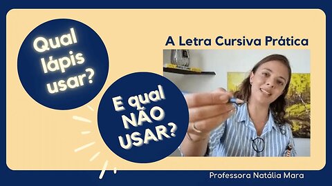 QUAL LÁPIS USAR E QUAL LÁPIS NÃO USAR PARA ESCREVER | Qual lápis usar n'A Letra Cursiva Prática?