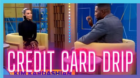 Kim Kardashian Wears Balenciaga Black Credit Card Ear Rings on GMA - Full Interview