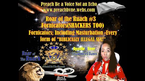 3rd WARNING: Fornicators(SHACKERS TOO) Including Masturbation & "BIBLICALLY ILLEGAL SEX!"