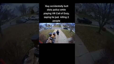 Neighbors calls cops on a guy playing Call Of Duty #shorts