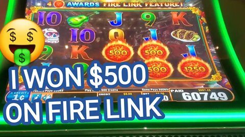 I PUT $40 AND WON $500 ON FIRE LINK / ILANI CASINO RIDGEFIELD, WASHINGTON