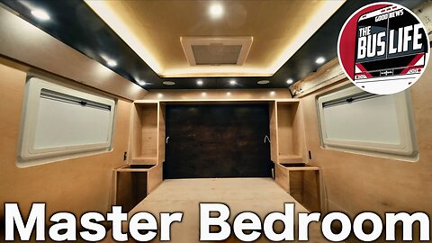 Finishing the Master Bedroom in our Bus Conversion!