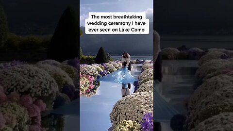 Incredible Views From Lake Como Wedding Ceremony!!! #shorts
