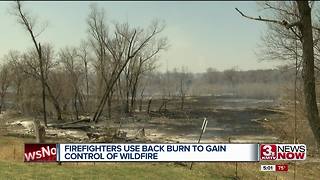 Back burn used Missouri River fire