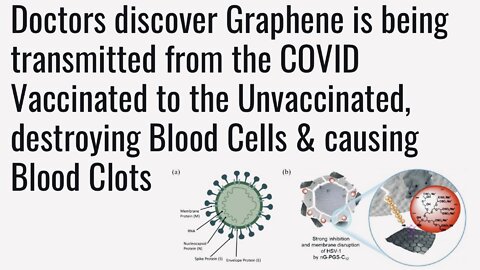 PROOF: GRAPHENE IS BEING TRANSMITTED FROM THE VACCINATED TO THE UN-VACCINATED | 24.08.2022