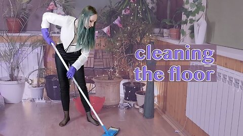 My Weekend Meditation - cleaning the whole floor in the house!
